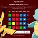 Pikachu and Squirtle enliven a screenshot of guessing game Squirdle.